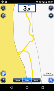 Screenshot of our GPS track.